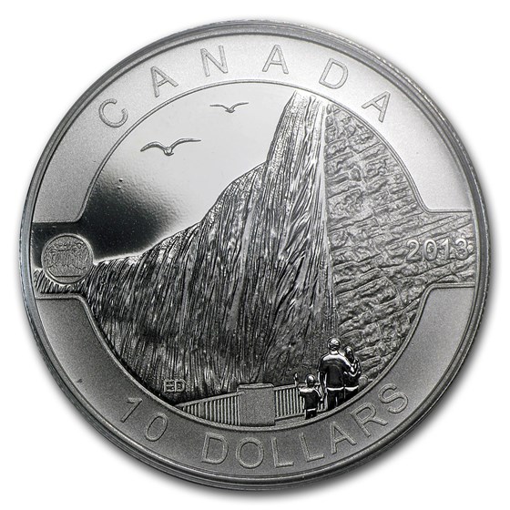 2013 Canada 1/2 oz Silver $10 Niagara Falls (w/Box & COA) 2013 Canada 1/2 oz Silver $10 Niagara Falls (w/Box & COA)